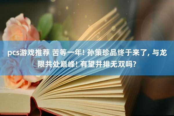 pcs游戏推荐 苦等一年! 孙策珍品终于来了, 与龙限共处巅峰! 有望并排无双吗?